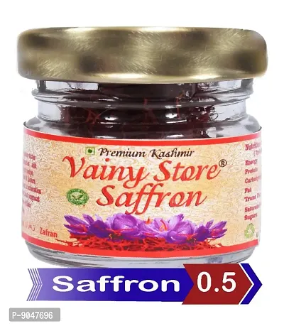 Premium Kashmiri Saffron / Kesar for Pregnant Women, Skin, Face, Food and Puja 1/2 (0.5) gm-thumb0