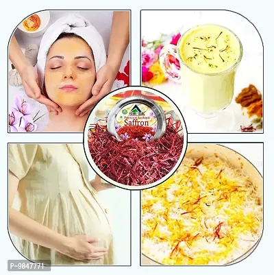 Naturals Pure 1/2 (0.5) gm Kashmiri Saffron/Kesar Kesar Threads Untouched Grade A++ / Kumkuma Puvvu | For Pregnant Women, Skin, Face, Biryani, Cooking-thumb4