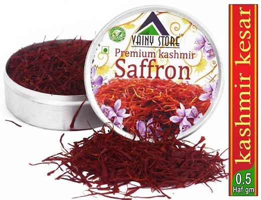 Kashmiri Saffron / Kesar for Pregnant Women, Skin, Face, Food and Puja 1/2 (0.5) gm