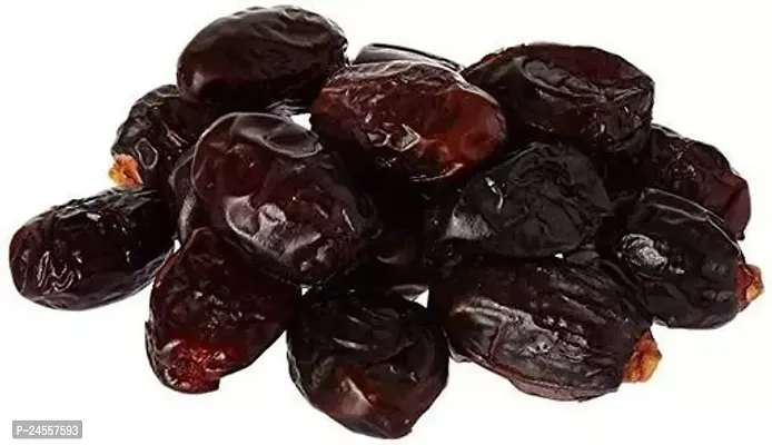 Khajur Dates with Seeds | Arabian Dates | Dryy Fruit Regular Dates | Pin Khajoor (Vaccum Packing) Pind Khajur (500gm)