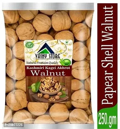 Premium Walnut Inshell sabut akhrot 250 Grams- Natural Akhrot Nut - Plain Walnut - Raw, Tasty, Healthy Dry Walnuts with Shell-thumb0