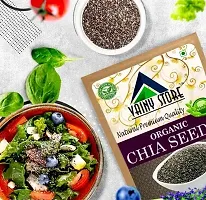 Raw Unroasted Chia Seeds for eating with Omega 3 and Fiber for Weight Loss management( 250 Gram)-thumb3