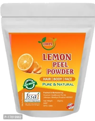 DHPL Organic Lemon Peel Powder|50GM Each Pack|Pack of 2|100%Organic-thumb0