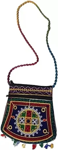 Stylish Velvet Embroidered Handicraft Sling Bags For Women