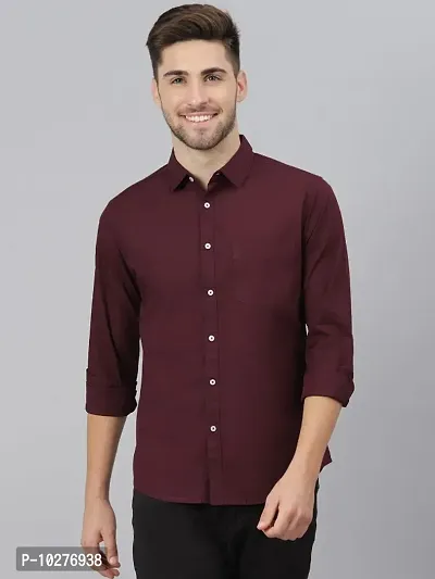 Formal Plain cotton shirts with pocket-thumb0