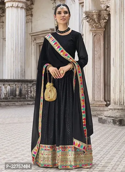 Blend Stitched Anarkali Gown