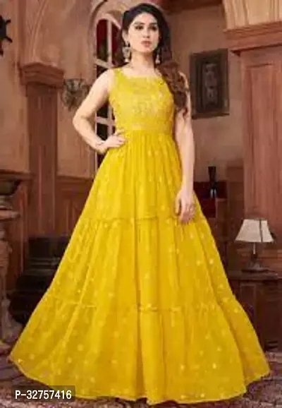 Blend Stitched Anarkali Gown