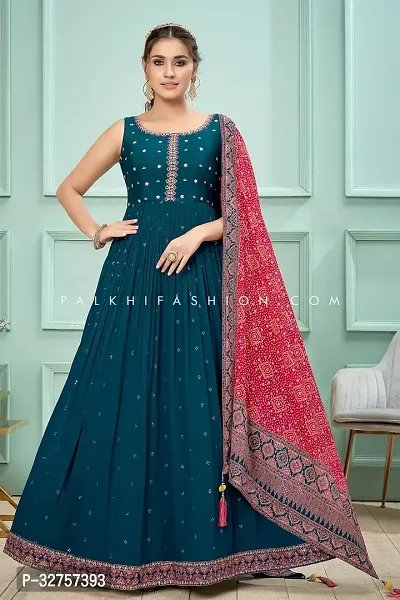 Blend Stitched Anarkali Gown