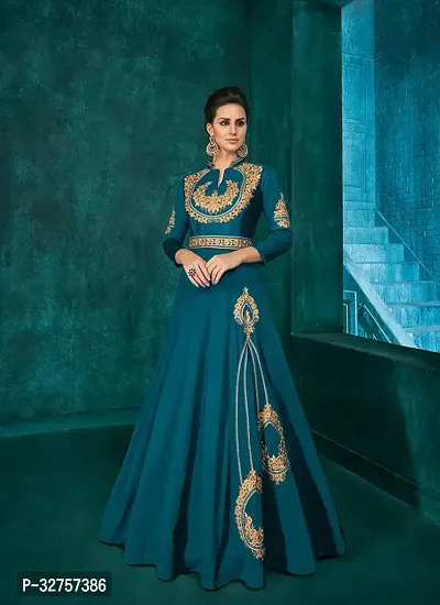 Blend Stitched Anarkali Gown