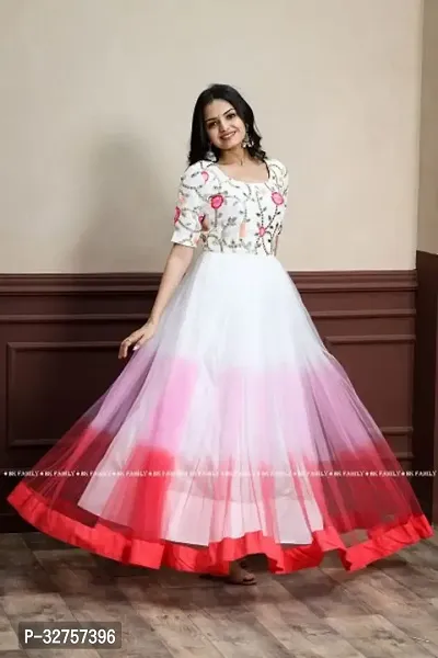 Blend Stitched Anarkali Gown