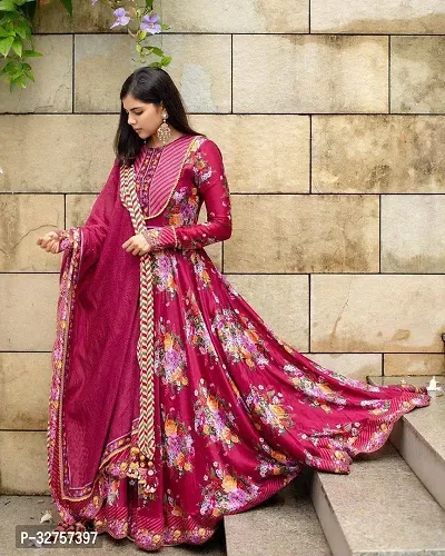 Blend Stitched Anarkali Gown