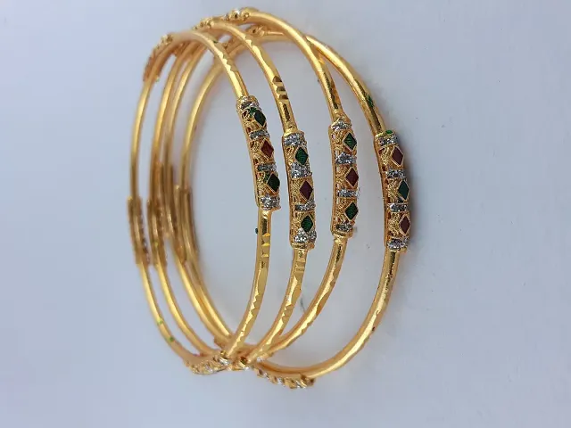 Gold Plated AD Bangles & Bracelets