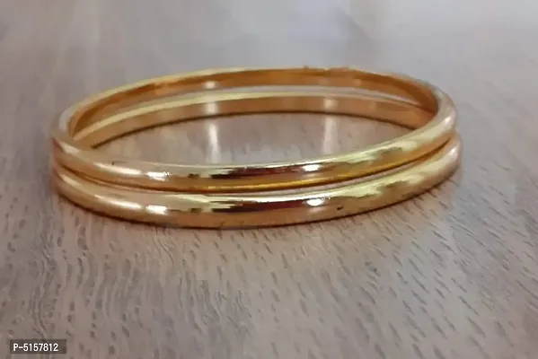 Latest Beautiful Copper Gold Plated Bangles-thumb0