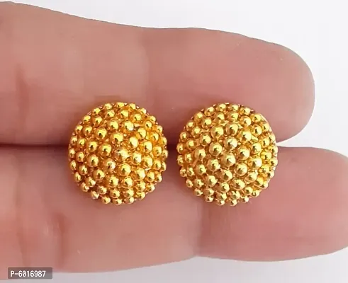 three gold plated  ear tops one tops free on two-thumb2