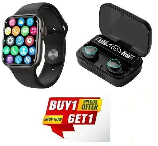 WITH T500 Smart Watch M10 Earbuds Free