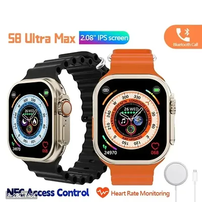 S8 Ultra Smartwatch With Pro Features In Black Shade S8 Ultra Smartwatch.-thumb0