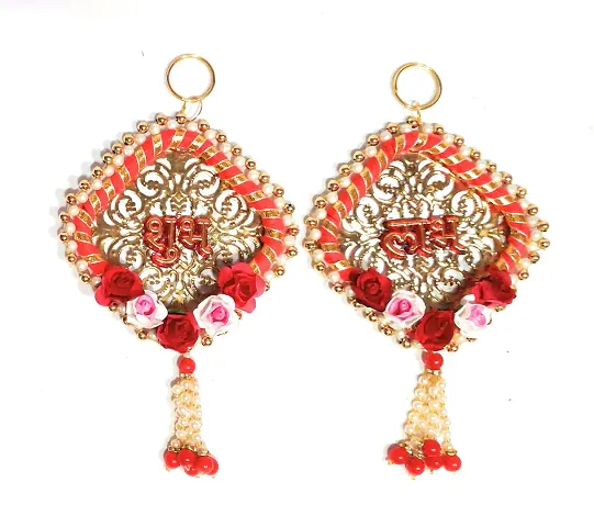 SAU RANG Shubh Labh hangings for Decoration/Diwali Gift/Decoration Item- 1 Pair