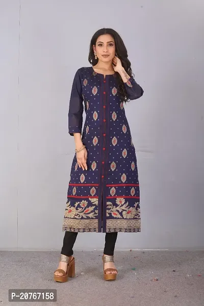 Fancy Cotton Silk Kurti for Women-thumb3