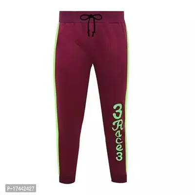 Stylish  Maroon Cotton Trousers For Boys
