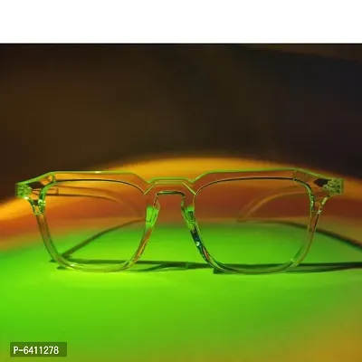 Spunky Stylish Transparent UV Protection Retro Square Sunglasses for Men Women-thumb4