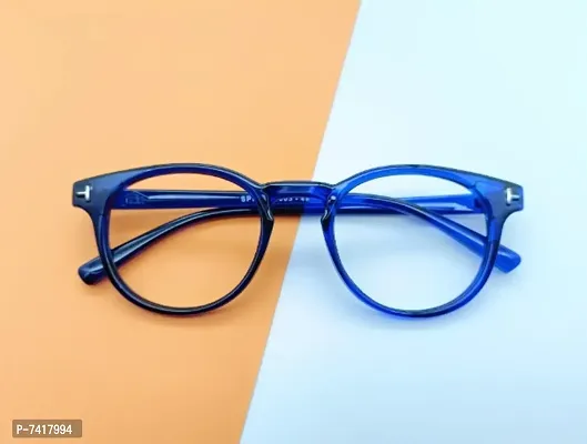 AKAYI  Raised Retro Oval Unisex Glasses Spectacle Frames for Men Women Boys Girls-thumb0