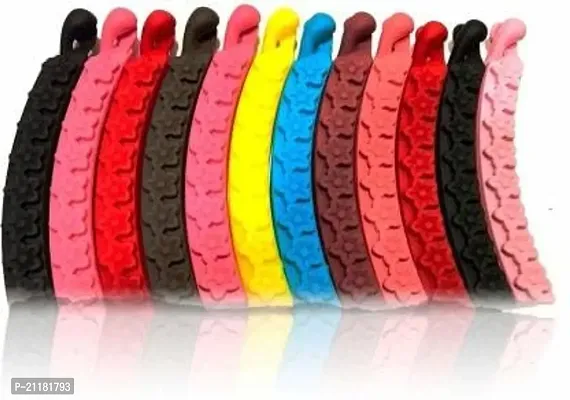 Truvic Design Banana Clip in multicolor for Women and Girls, medium size (Pack of 12) Banana Clip (Multicolor)