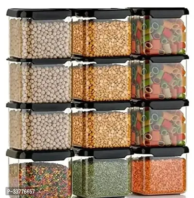 Useful Plastic Jars And Containers Pack Of 12-thumb3