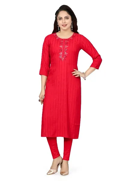 Stylish Self Design Kurta For Women