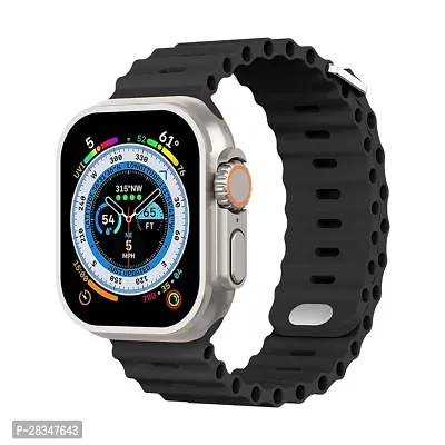 Stylish Black Smart Watch With LED Display And Multiple Features