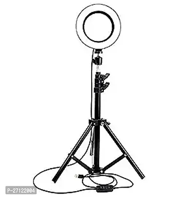 Ring Light 10 Inches LED Ring Light for Camera, and Video Shooting, Makeup with 7 Feet Long Foldable and Lightweight Ring Light Stand-thumb2