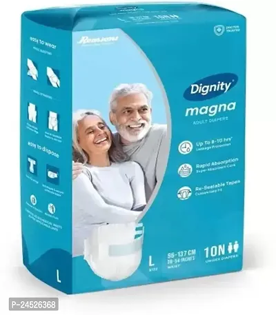 Romsons Dignity Magna Adult Diaper, Size-Large, Waist Size 38 - 54, (Pack of 3) Adult Diapers - L-thumb3