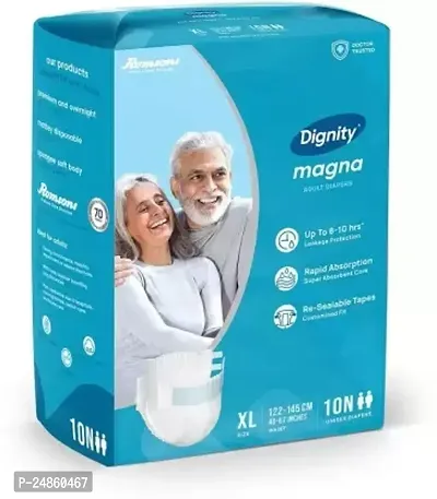 Romsons Dignity Magna Adult Diaper, Size-Extra Large, Waist Size 48 - 57 (Pack of 3)