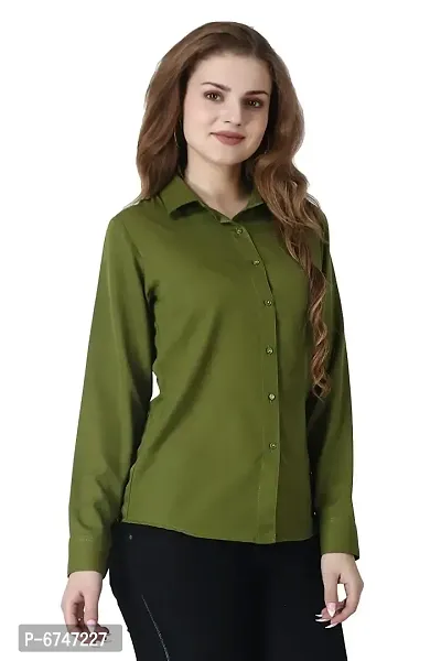 Trendy Crepe Casual Regular Fit Shirt For Women-thumb3