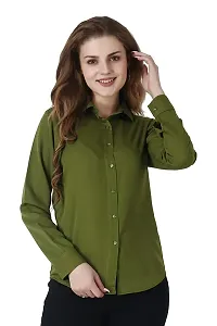 Trendy Crepe Casual Regular Fit Shirt For Women-thumb1