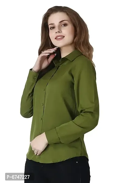 Trendy Crepe Casual Regular Fit Shirt For Women-thumb0