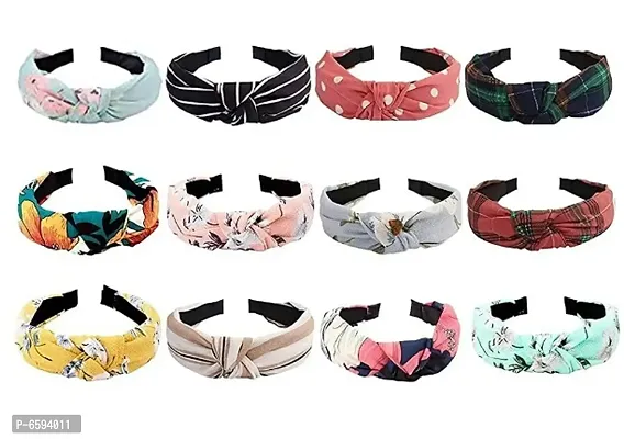 Plastic Hair band Headband for Girls and Woman 12 PCS MULTI COLORS