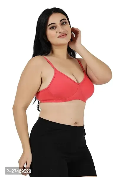 Classic Cotton Blend Solid Bras for Women-thumb4