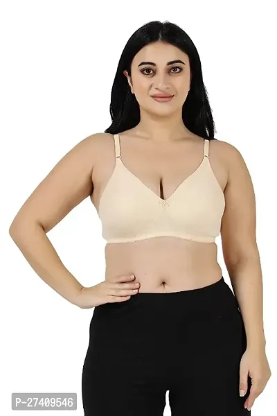 Classic Cotton Blend Solid Bras for Women-thumb0