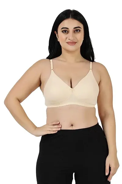 Classic Cotton Blend Solid Bras for Women