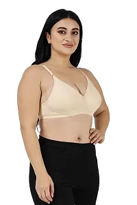 Classic Cotton Blend Solid Bras for Women-thumb3