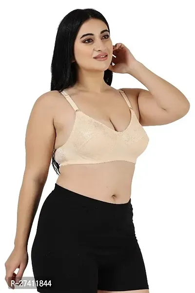 Pleasant Women Full Coverage Non Padded Bra-skin-thumb2