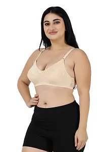 Pleasant Women Full Coverage Non Padded Bra-skin-thumb2