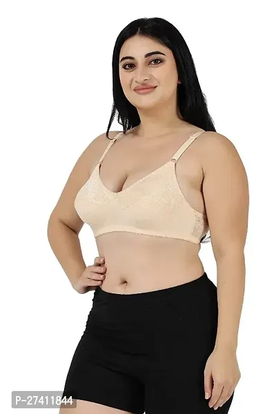 Pleasant Women Full Coverage Non Padded Bra-skin-thumb3