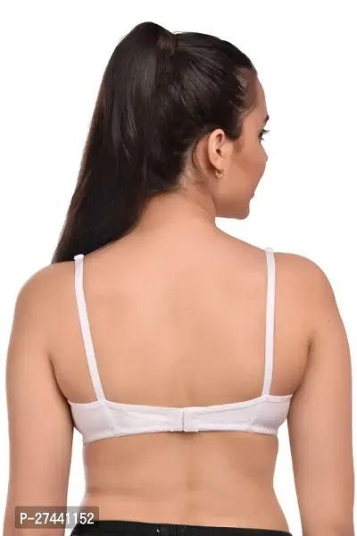 Classic Cotton Blend Solid Bra for Women-thumb3