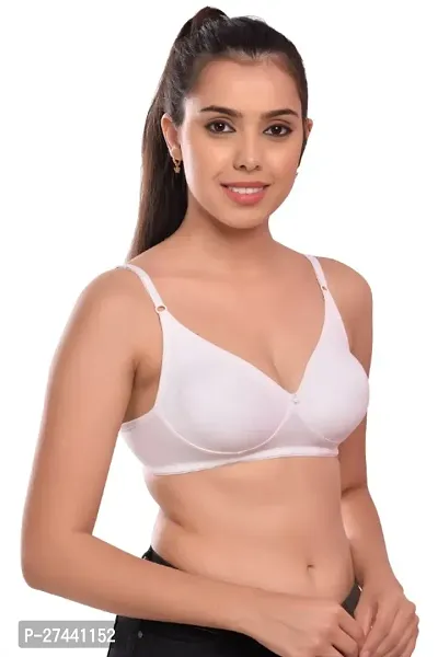 Classic Cotton Blend Solid Bra for Women-thumb4