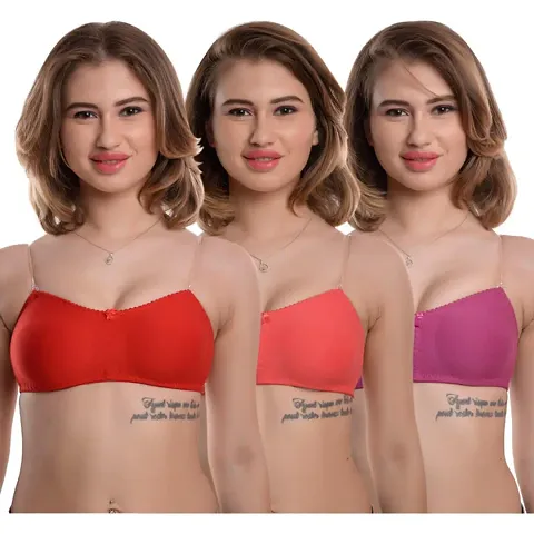 Stylish Solid Bras For Women combo