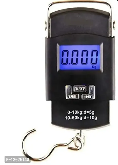 Shirole Electronic Portable Fishing Stainless Steel Hook Type Digital Hanging LED Screen Display Luggage Weighing Scale -[50kg]