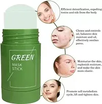 Green Tea Cleansing Mask Stick for Face | For Blackheads Whiteheads Oil Control & Anti-Acne | Green Mask Stick for Men and Women-thumb4