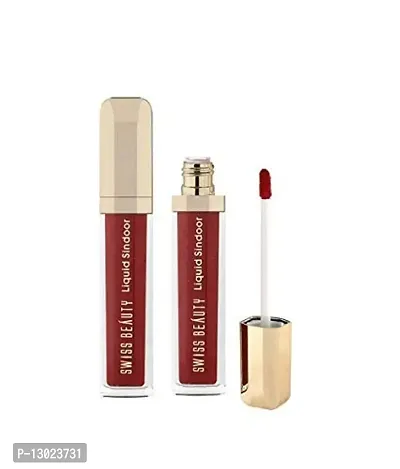 ClubComfort? Liquid Makeup Sindoor Waterproof Red/Maroon and Gloss Me Transparent Color Supreme Shine Lip Gloss ~ 8ml-thumb5