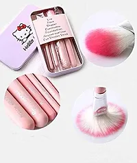 ClubComfort Nylon Bristle Makeup Kit and Brush Set- Pink, 7 Piece-thumb3